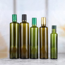 100ml 250ml 500ml 750ml empty amber green olive oil glass bottle for soy sauce vinegar dispenser with lid